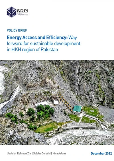 Energy Access and Efficiency: way forward for sustainable development in HKH region of pakistan (PB-84)