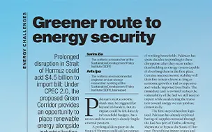 Energy Challenges: Greener route to energy security